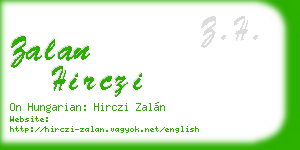 zalan hirczi business card